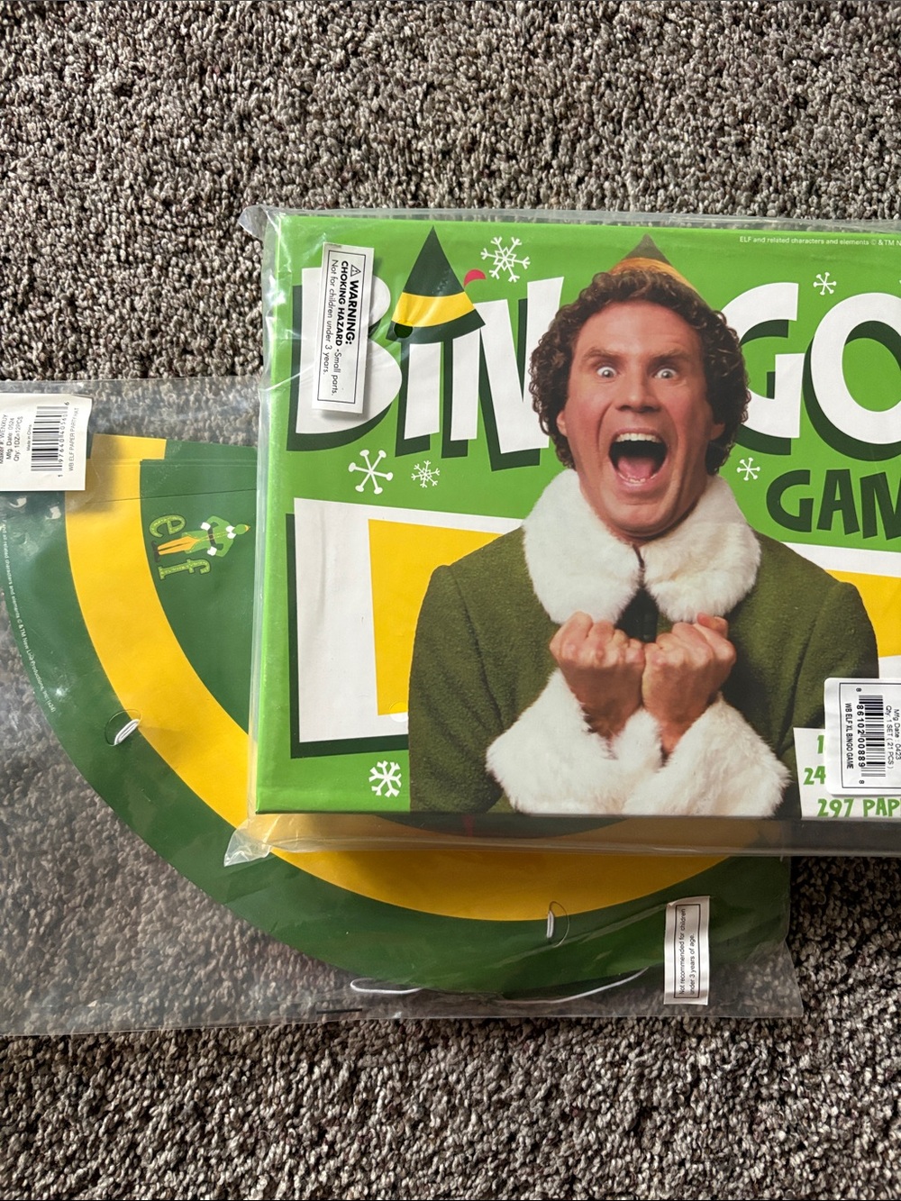 ELF party pack - Bingo Game and Paper Hats